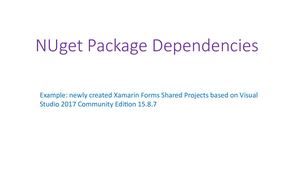 NuGet Package Dependencies