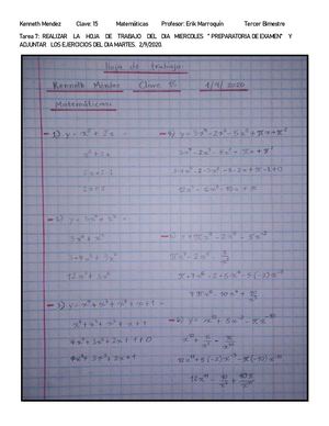 Tarea 7 De Matematicas Tercer Bimestre