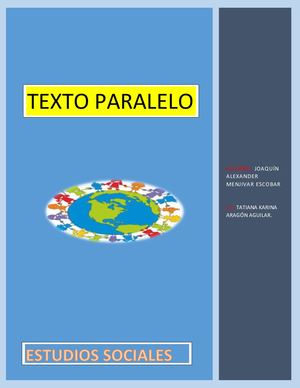 Texto Paralelo, Estudios Sociales