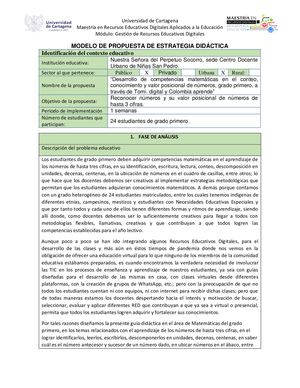 Reconocimiento de números y valor posicional de números hasta de tres cifras