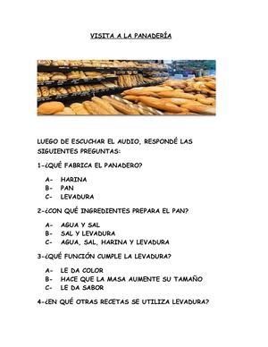 Visita A La Panadería