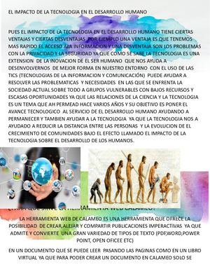 El Impacto De La Tecnologia En El Desarrollo Humano