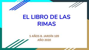 El Libro De Las Rimas