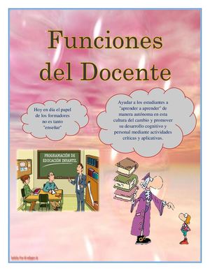 Funciones Del Docente
