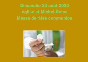 23 Août 2020 1ere Communion Mazères