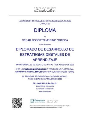 Diplomado De Desarrollo De Estrategias Digitales De Aprendizaje