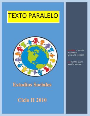 Texto Paralelo, Estudios Sociales