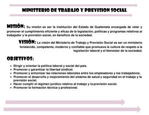 Ministerio De Trabajo Y Prevision Social