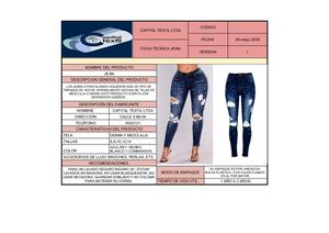 REVISTA CAPITAL TEXTIL DE FICHAS TÉCNICAS DE PRODUCTOS
