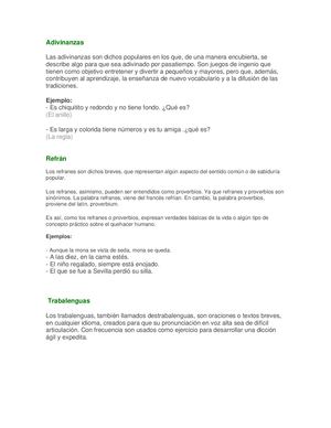 Ejemplos De Tipos De Texto