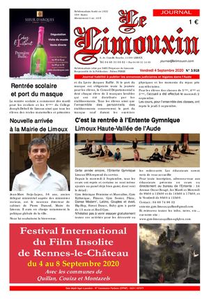 Vendredi 4 Septembre 2020