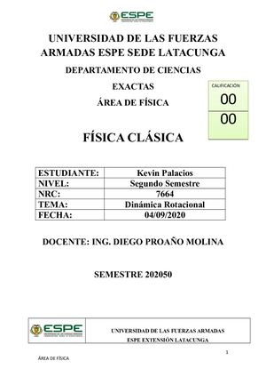 Informe 9 Dinamica Rotacional