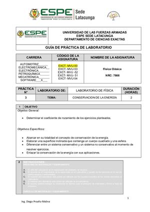 Conservacion De La Energia