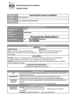 Guia De Clases Y Actividades Del 31 De Agosto Al 11 De Septiembre