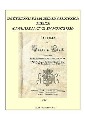 Instituciones De Seguridad Y Protección Pública – La Guardia Civil En Montefrio
