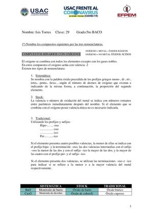 Hoja De Trabajo Isis