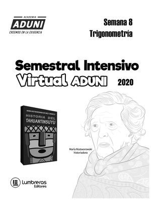 ADUNI INTENSIVO Semana 8 Trigonometría