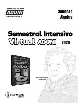 ADUNI INTENSIVO Semana 1 Álgebra