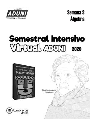 ADUNI INTENSIVO Semana 3 Álgebra