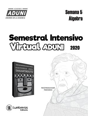 ADUNI INTENSIVO Semana 5 Álgebra