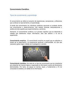 Actividad 1 Conocimiento Científico