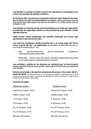 Preparando Información Covid 19 Familias