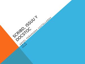 Scribd, Issuu Y Docstoc