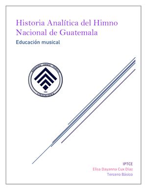 Historia Analítica Del Himno Nacional De Guatemala