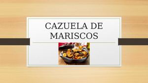 Cazuela De Mariscos