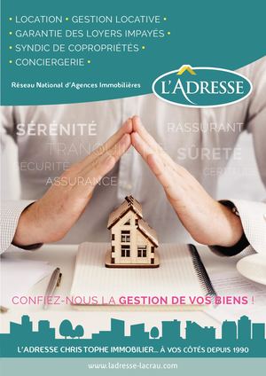 Plaquette L'adresse Immobilier