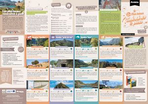 Carte itinéraires rando en Ariège Pyrénées