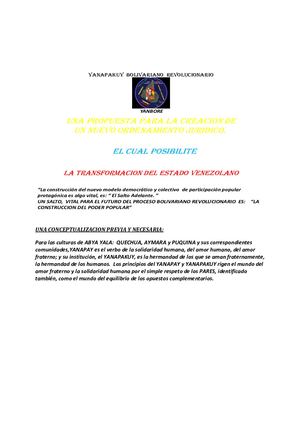 Propuesta Para El Rescate Del Proyecto Bolivariano Revolucionario 2 3