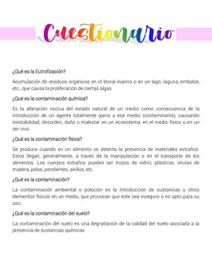Cuestionario