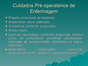 Cuidados De Enfermagem Cirurgia Neurológica