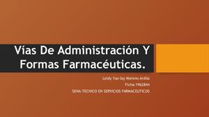 Cartilla Digital Vias De Administración