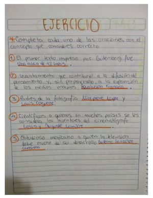COMUNICACION TAREA ESCRIBIR Y SELECCIONAR LA RESPUESTA CORRECTA