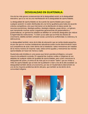 ensayo desigualdad