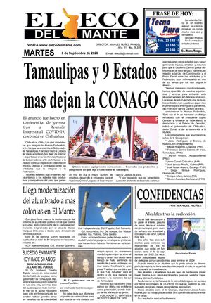 Martes 8 De Septiembre De 2020