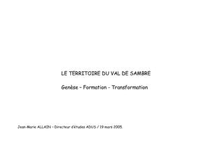 Le Territoire Du Val De Sambre, Histoire