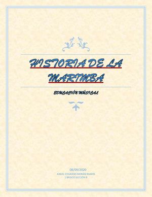 Historia De La Marimba