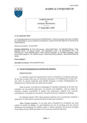 Cr N°4 01 09 2020 Benard