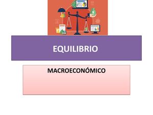 Equilibrio Macroeconómico,