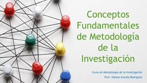 Conceptos Fundamentales De Metodología De La Investigación