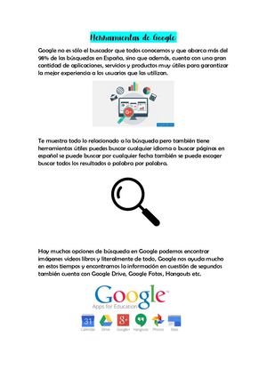 Infografía Herramientas De Google