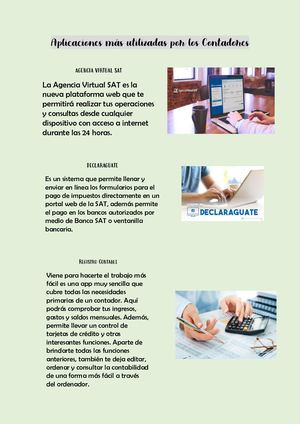 Aplicaciones Más Utilizadas Por Los Contadores Dulce Guzman