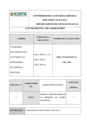 Guia De Laboratorio Medidor De Campo Magnetico