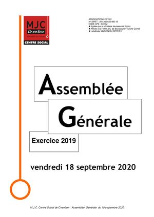 MjcChenoveAg2020-Rapport D'activités-Non Soumis Au Vote
