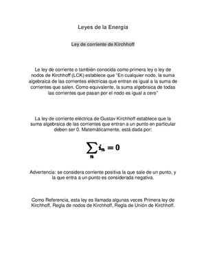 Leyes De La Energía