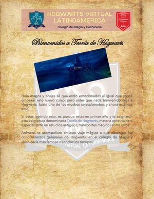 Teoria De Hogwarts Unidad 1