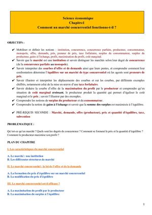 Chap1-Marché Concurrentiel